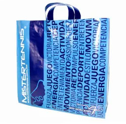 کیسه های دسته دار پلاستیکی مات دار کیف حمل پلی اتیلن فلکسی HDPE